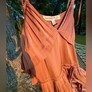 Glam Olivia Palmermo x Banana Republic Golden Gown with Slit - Size 2